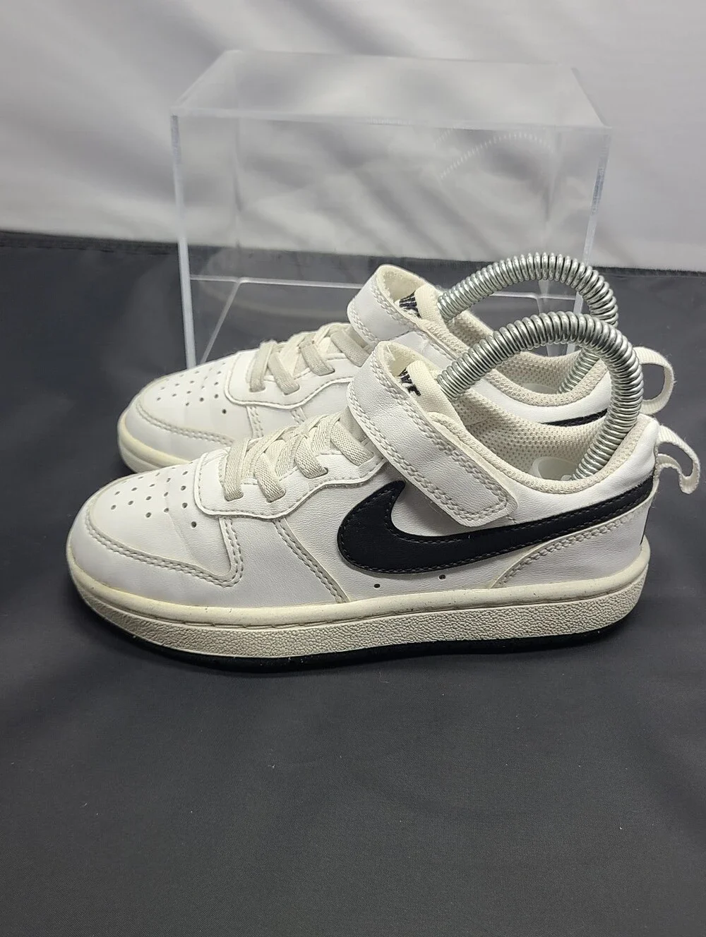 Nike Court Borough Low Recraft White Blk Preschool Casual kids Toddler size 11C